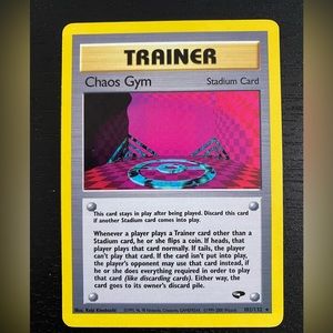 Chaos Gym 102/132 Pokemon Trainer Card